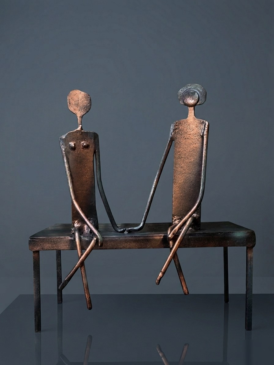 Pareja en metal